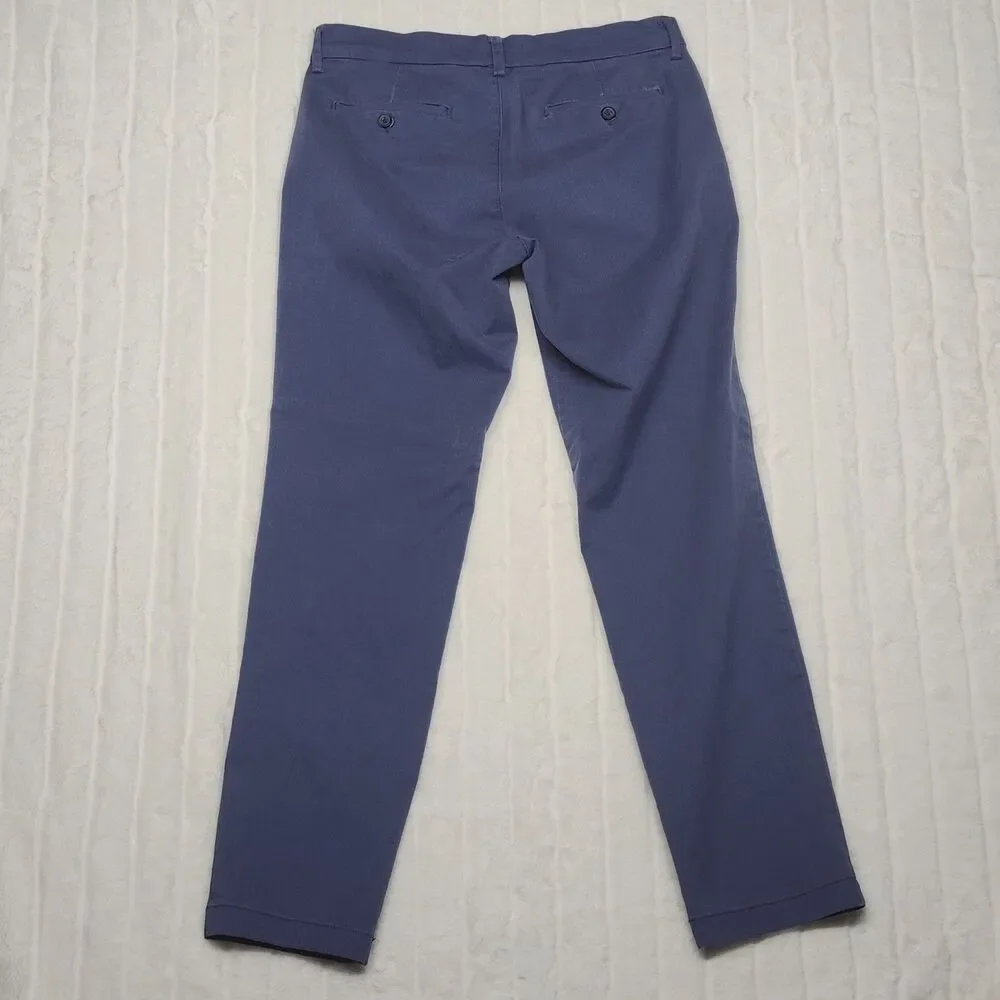 St. John's Bay TempFlex Men's 30x30 Blue Straight Fit Chino Pants Stretch